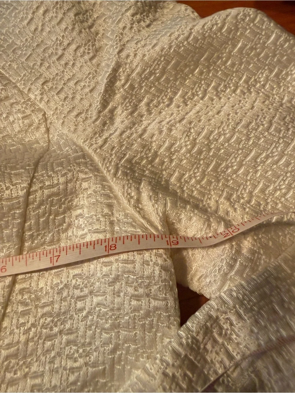 Tory Burch Cream Textured Zip-Front Bomber Jacket